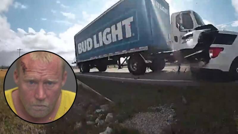 Stolen Bud Light Semi Truck Crashes into Police Car: What It Means