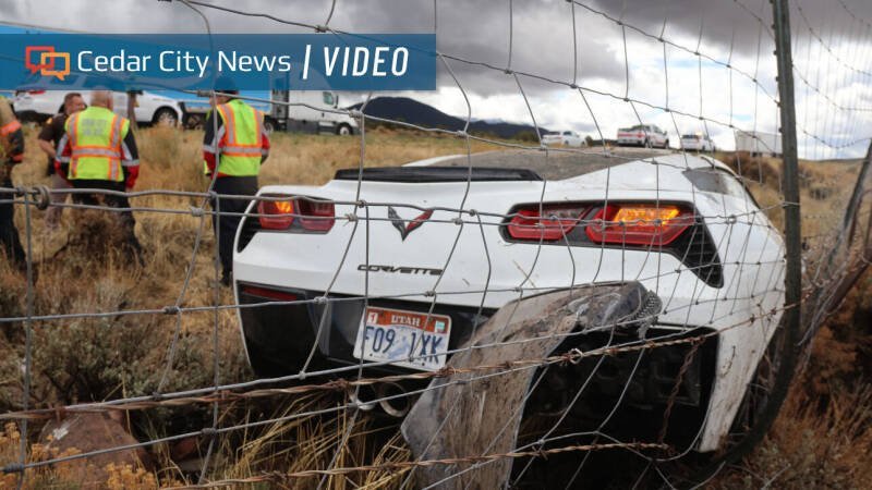 Corvette Hydroplanes and Crashes Near Cedar City: A Safety Warning