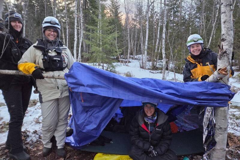 Wells Gray SAR Trainees Sharpen Skills with Solo Overnight in Clearwater Woods