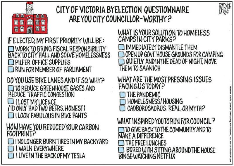 Victoria City Councillor Cartoon Sparks Debate: What Makes a Good Leader?